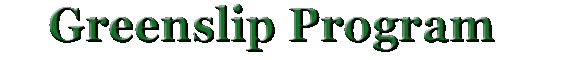 The Greenslip Contest